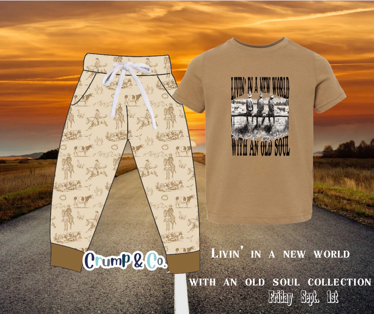 Talkin' Country | Brown Tie Jogger PREORDER