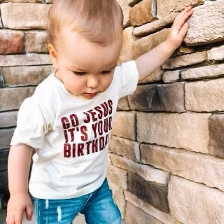 Go Jesus | Ivory Graphic T-Shirt