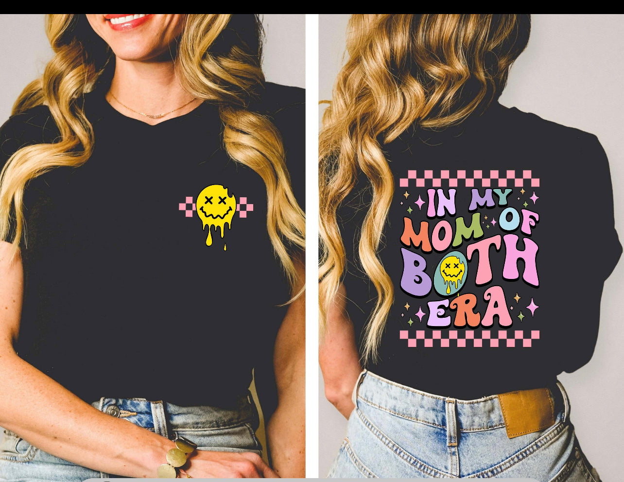 Mom of Both Era | Comfort Color Tee- Pepper