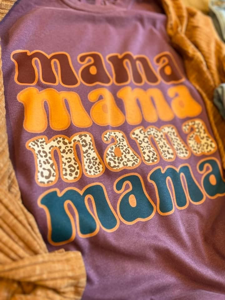 Fall Mama Stack| Berry Comfort Colors Tee