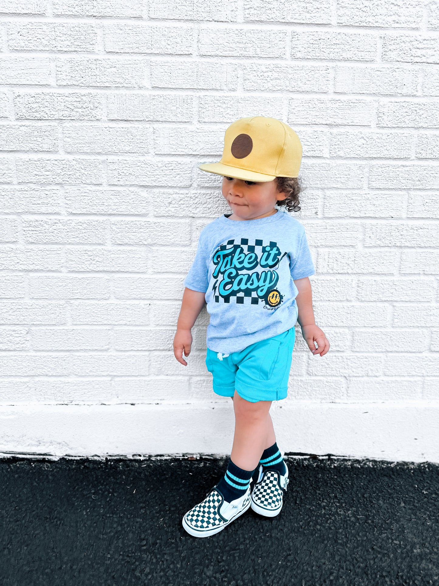 Take It Easy | Heather Grey Graphic T-Shirt