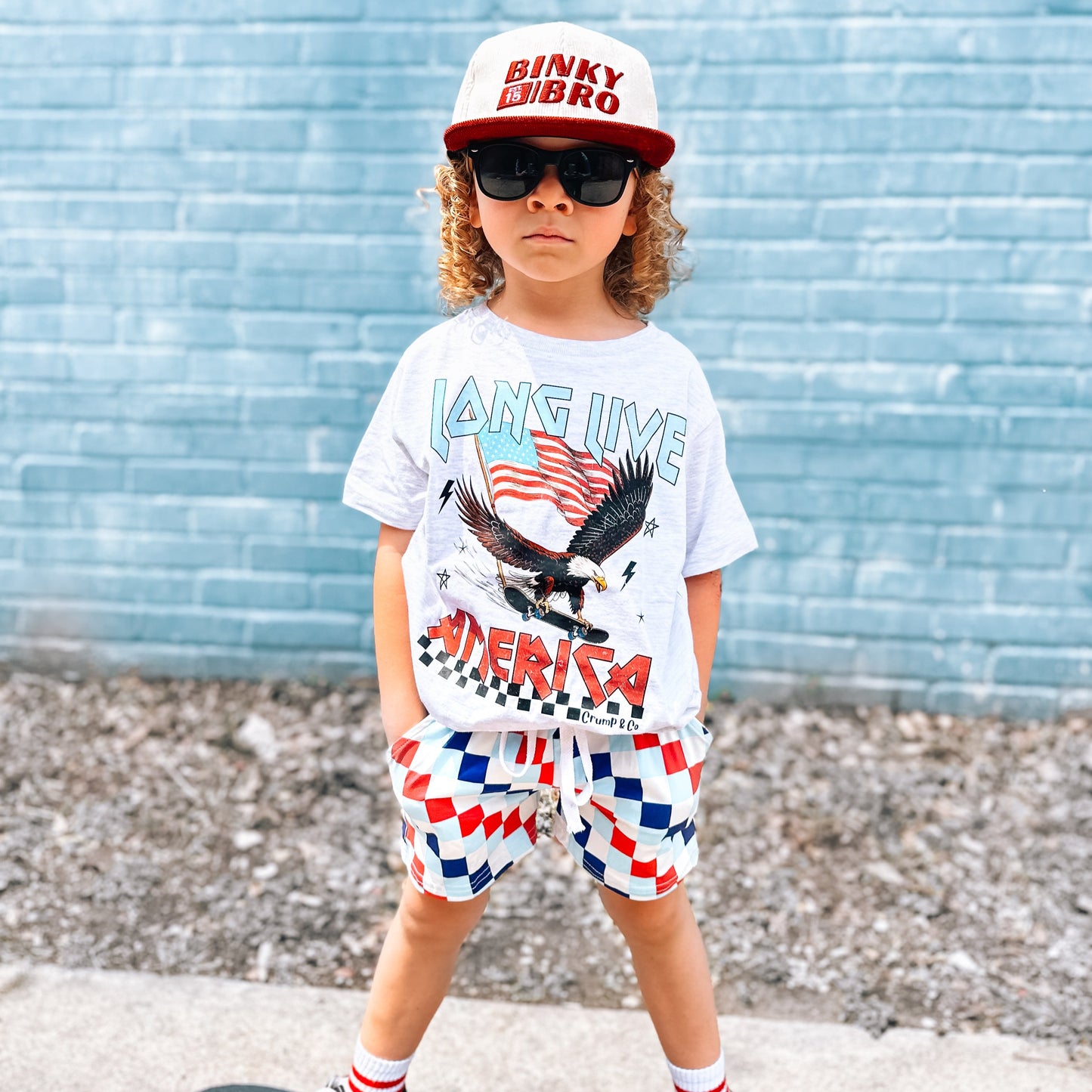 Long Live America | Ash Grey Graphic T-Shirt