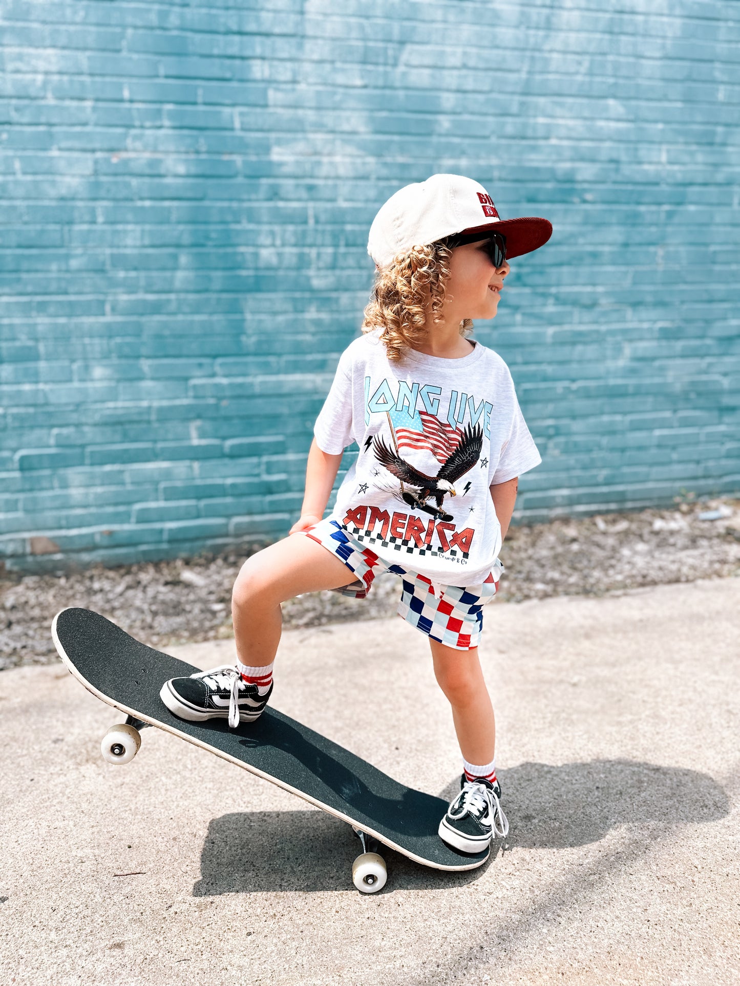 Long Live America | Ash Grey Graphic T-Shirt