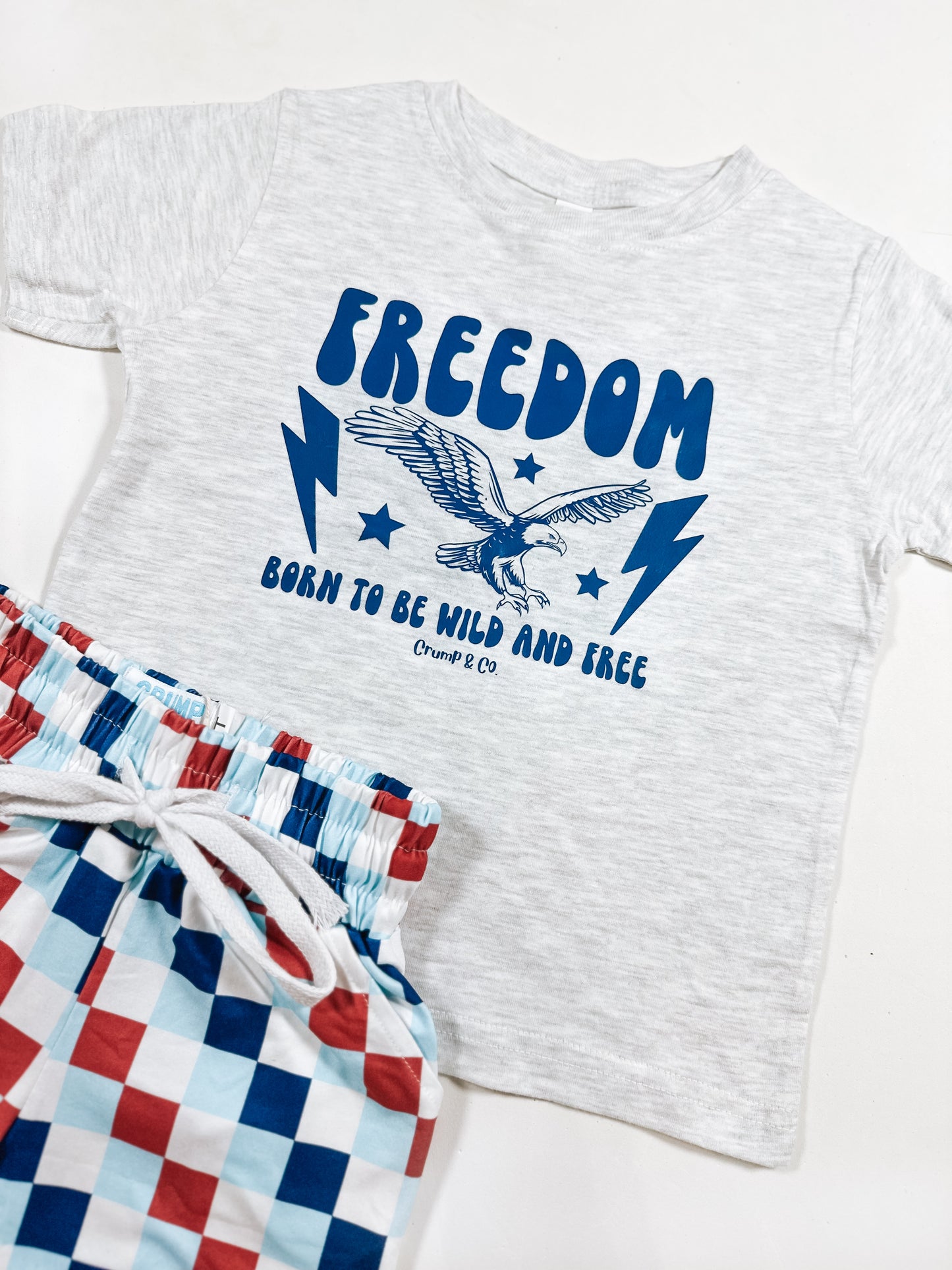Freedom| Ash Grey Graphic T-Shirt