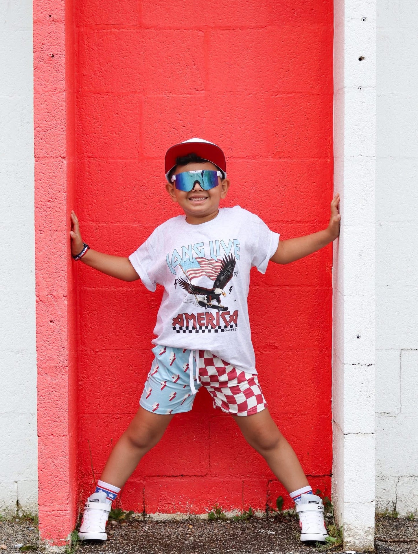 Long Live America | Ash Grey Graphic T-Shirt