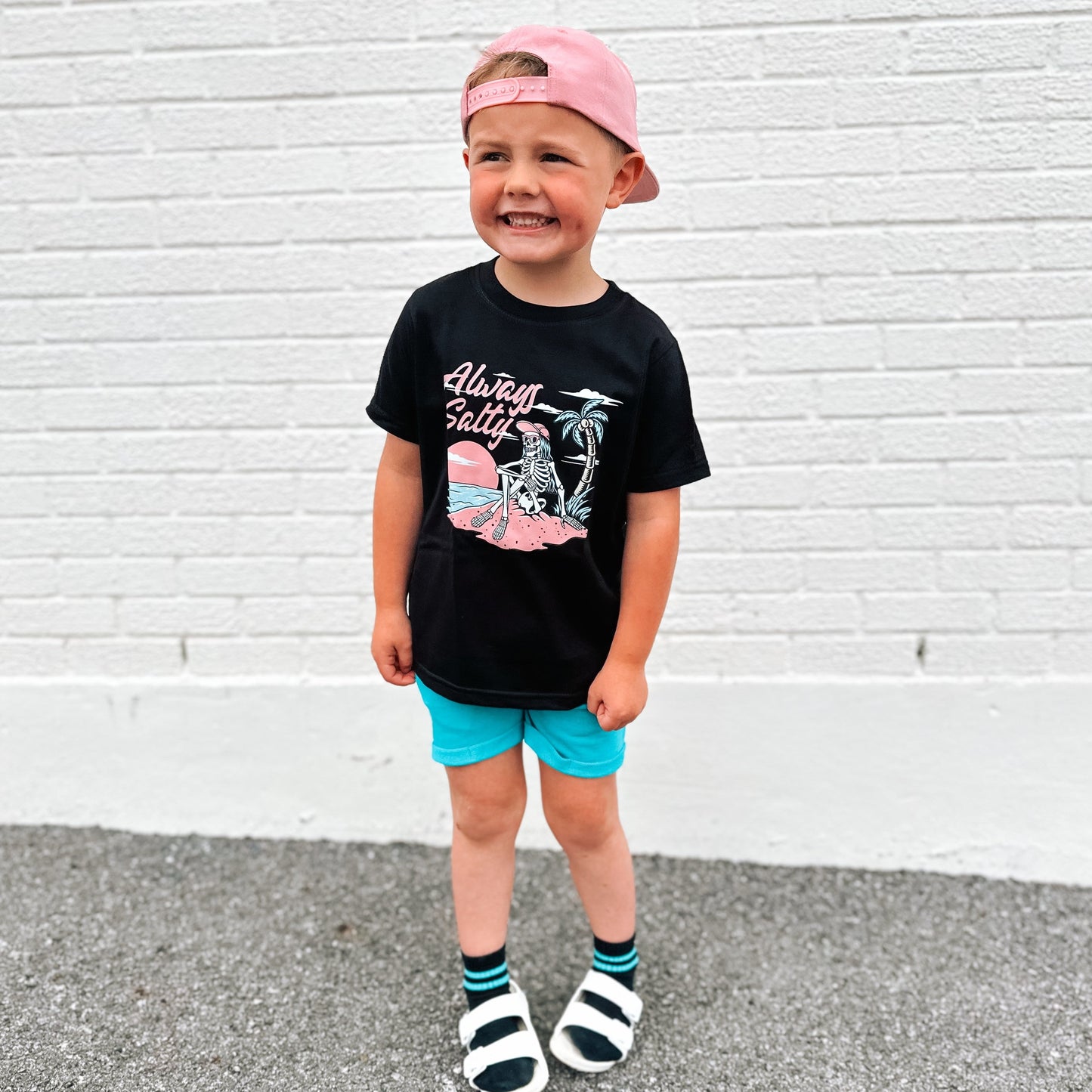 Always Salty | Black Graphic T-shirt
