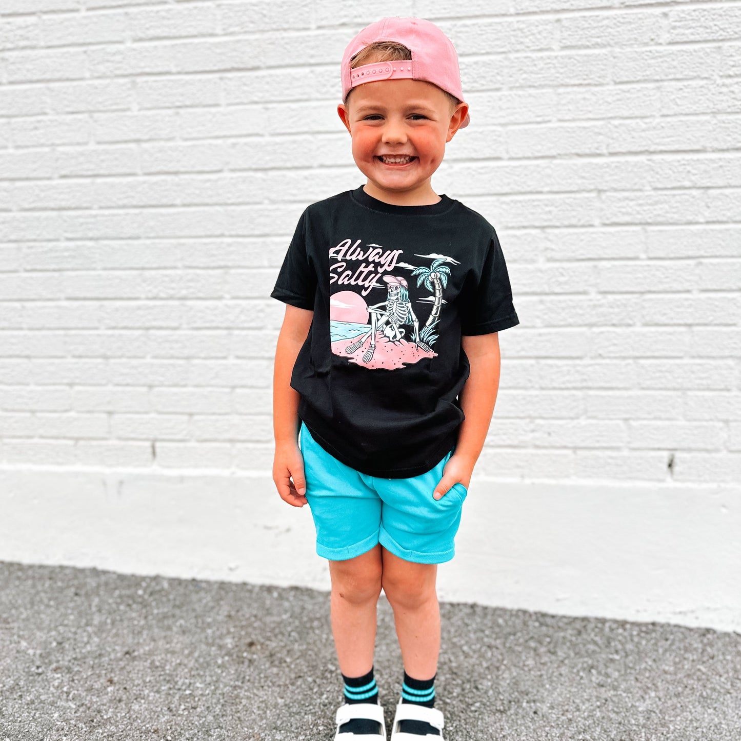 Always Salty | Black Graphic T-shirt