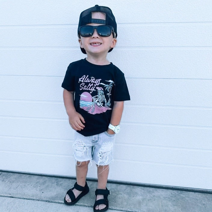 Always Salty | Black Graphic T-shirt