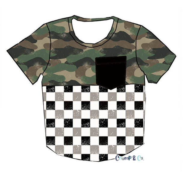 Check out my Camo | Curved Hem T-shirt