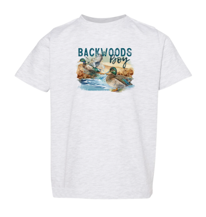 Backwoods Boy | Grey Graphic T-shirt PREORDER