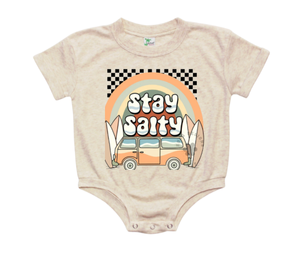 Salty Babe | Rolled Sleeve Bubble Romper