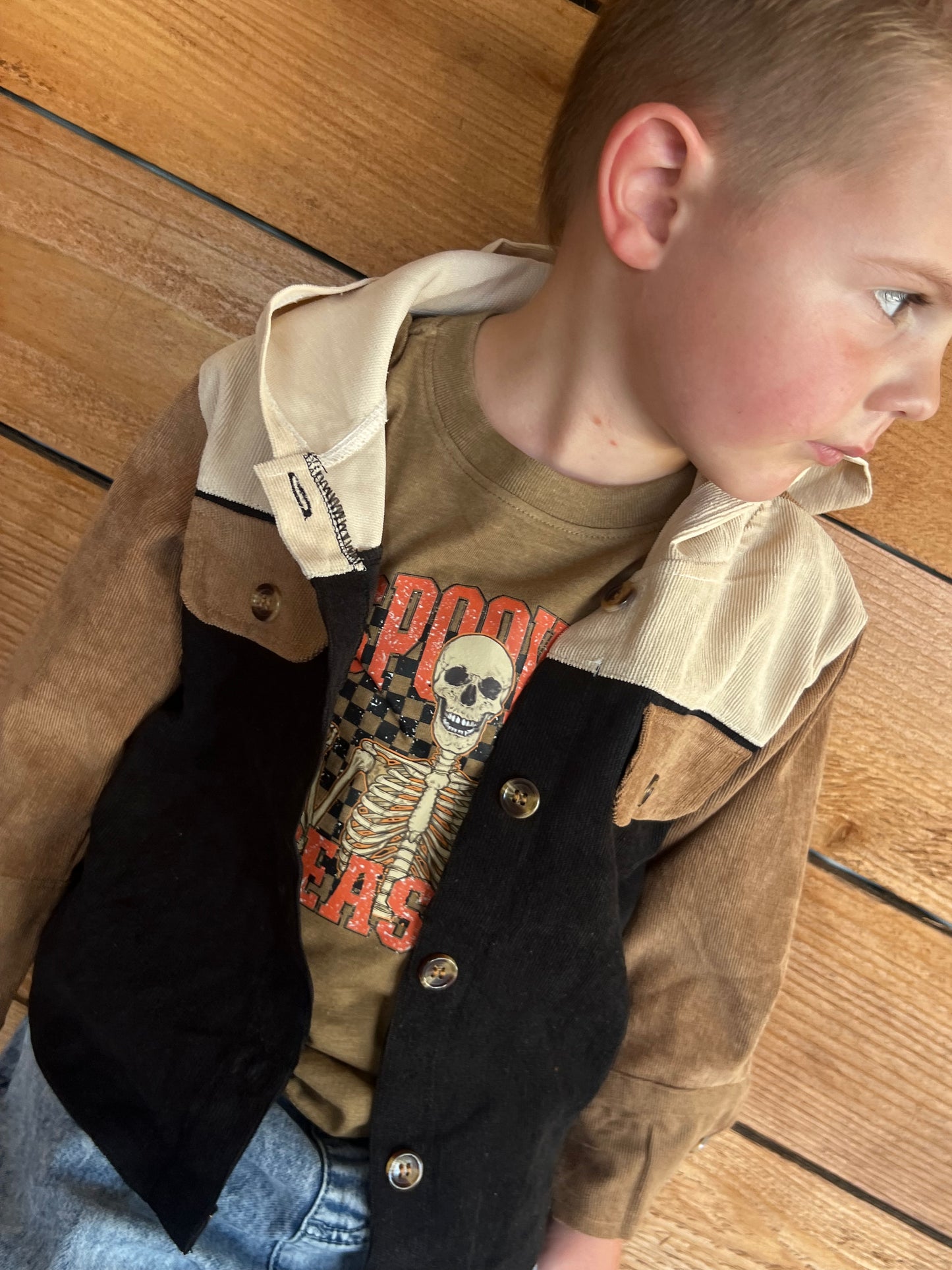 Falling Fast | Corduroy Black Jacket