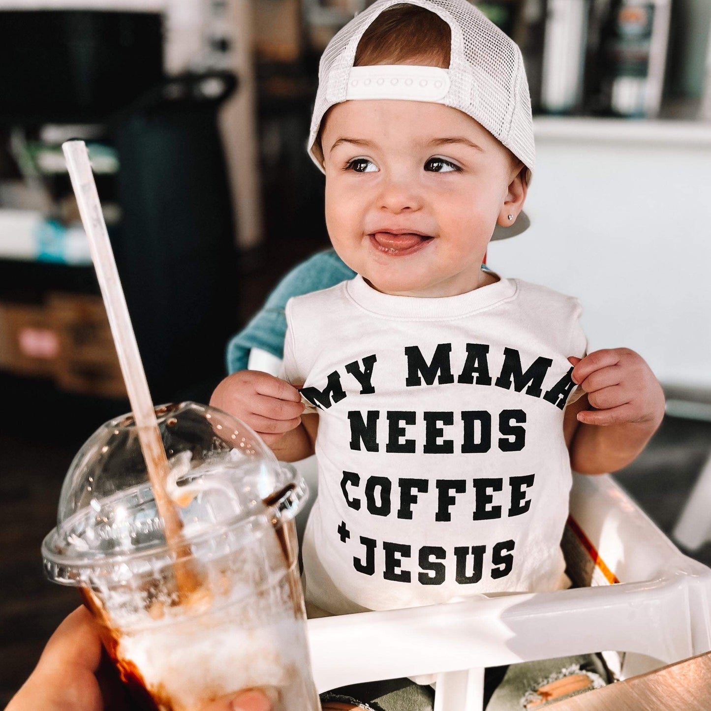 Coffee + Jesus | Natural Graphic T-Shift