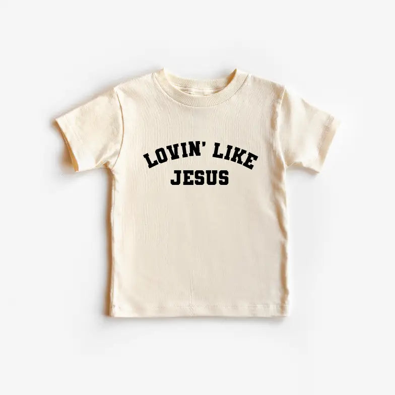 Lovin' Like Jesus | Natural Graphic T-Shirt