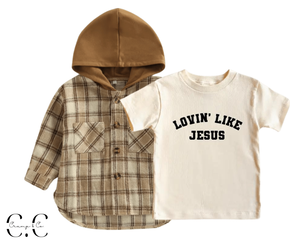 Lovin' Like Jesus | Natural Graphic T-Shirt