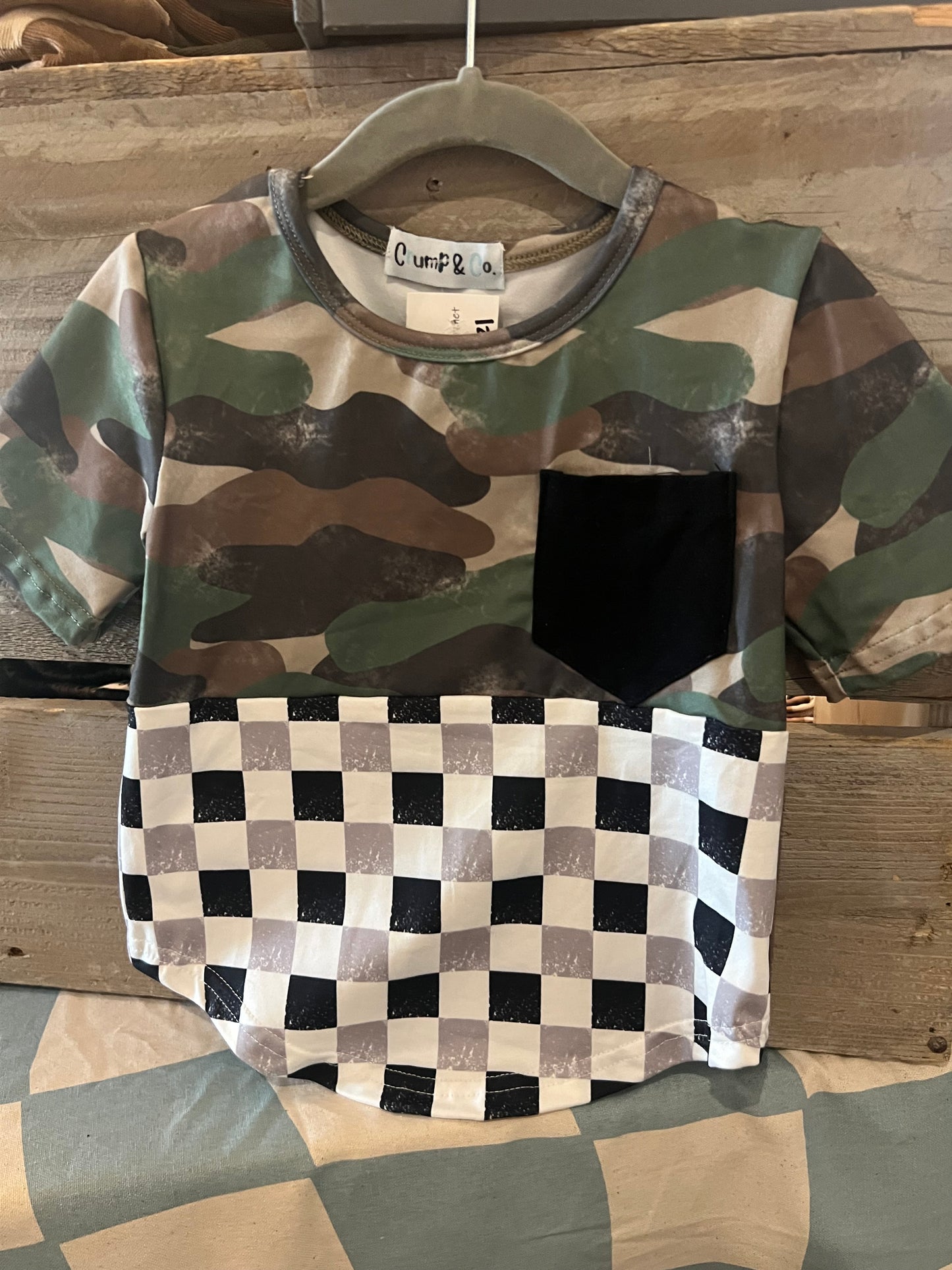 Check out my Camo | Curved Hem T-shirt