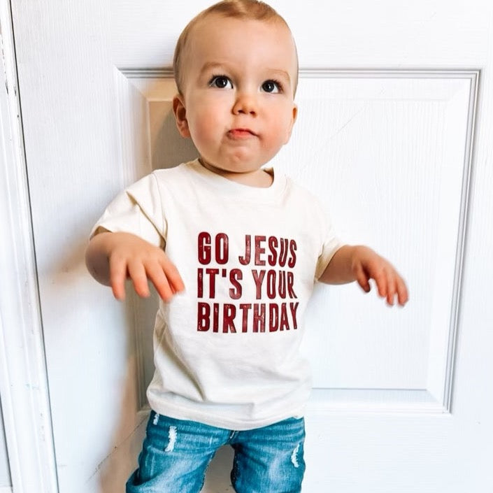 Go Jesus | Ivory Graphic T-Shirt