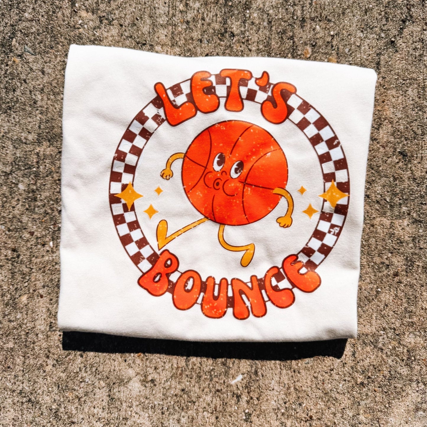 Let's Bounce | Ivory Graphic T-shirt