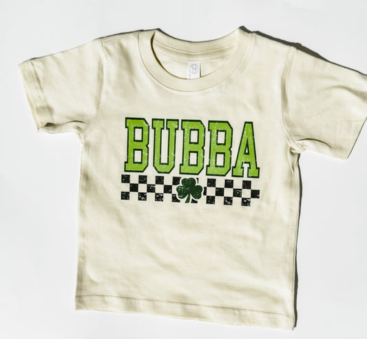 Bubba Check | Ivory Graphic T-shirt