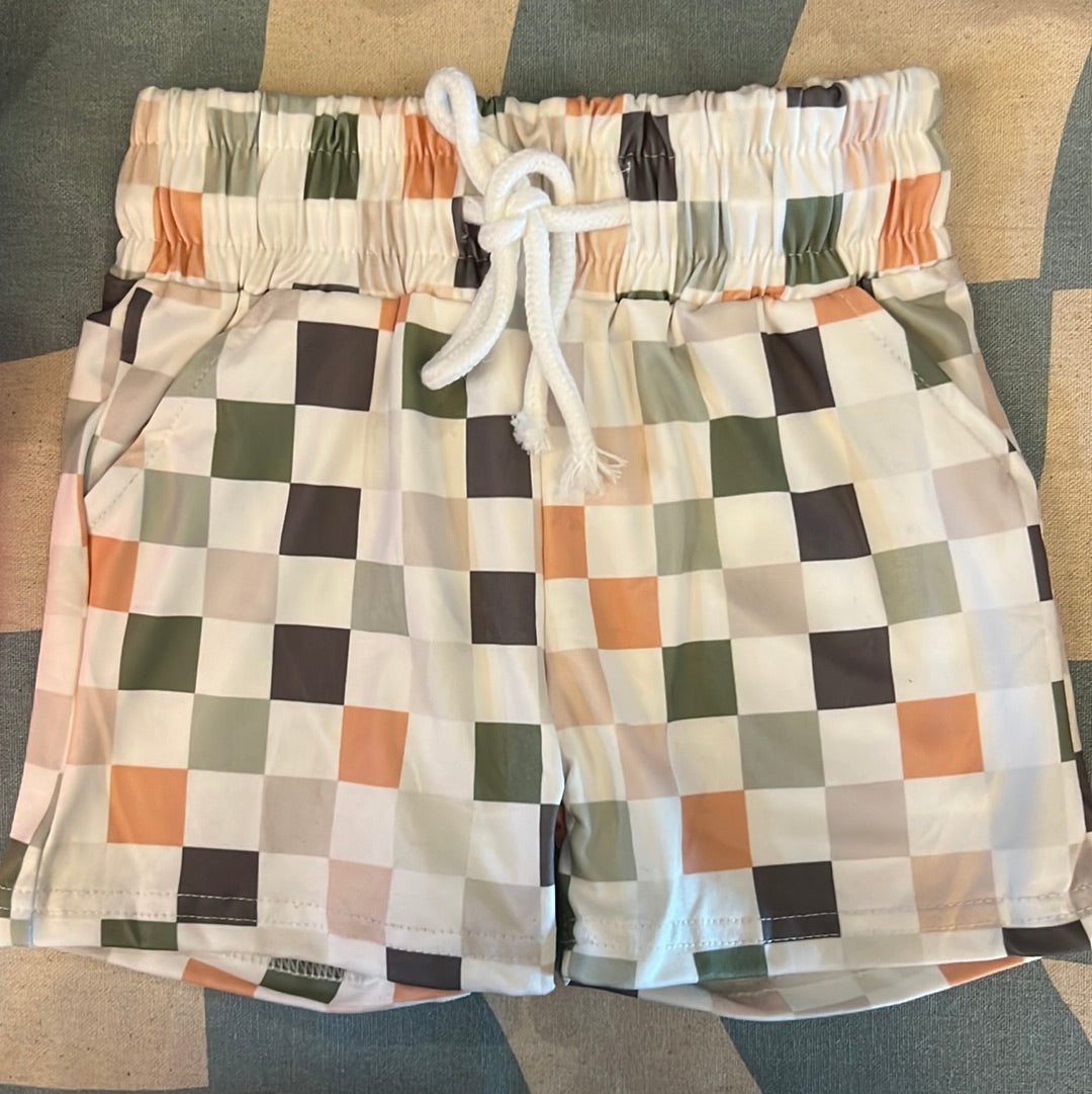 Neutral Checks | Neutral Checker Tie Shorts