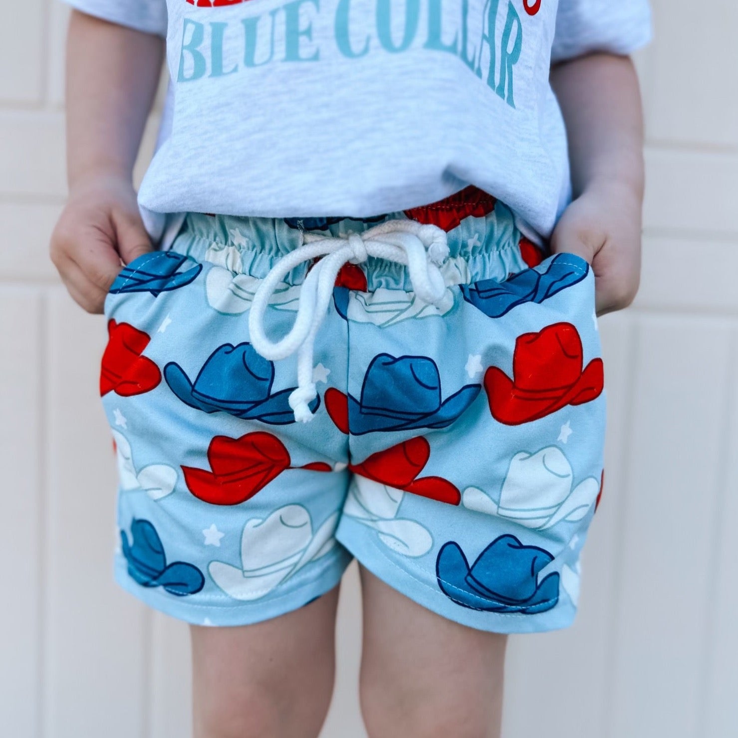 R.W & Blue Collar |  Tie Shorts