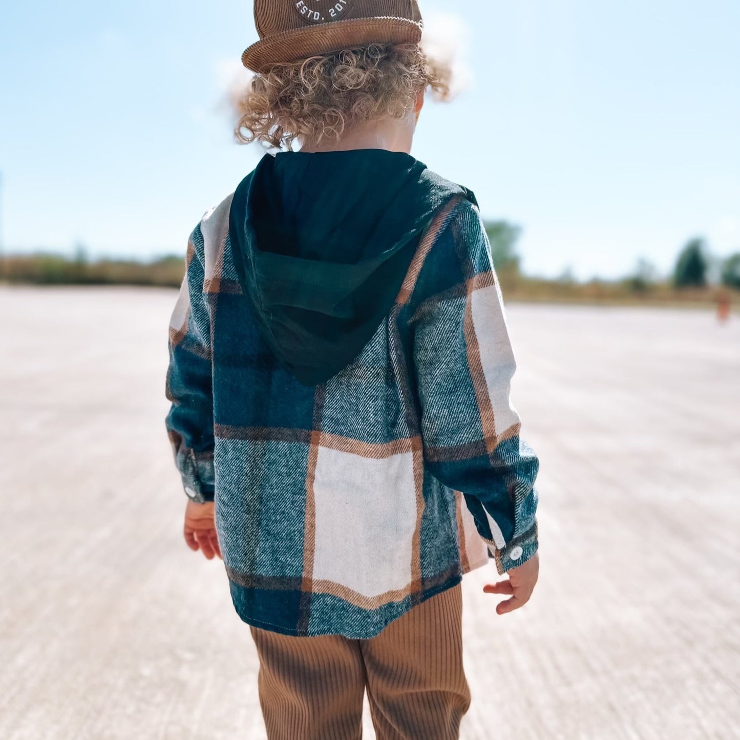 Plaid Winter | Blue Hooded Flannel