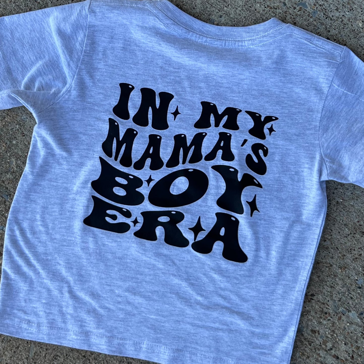 Mama's Boy Era Pocket Tee | Grey Graphic T-shirt