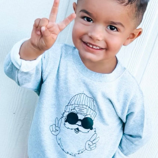 Retro Santa | Grey Sweatshirt