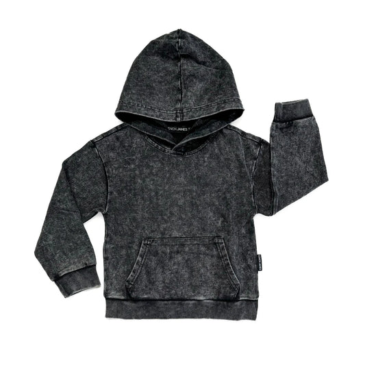 Acid Wash Hoodie | Charcoal