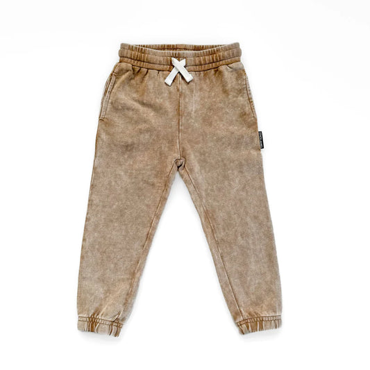 Acid Wash Jogger | Tan