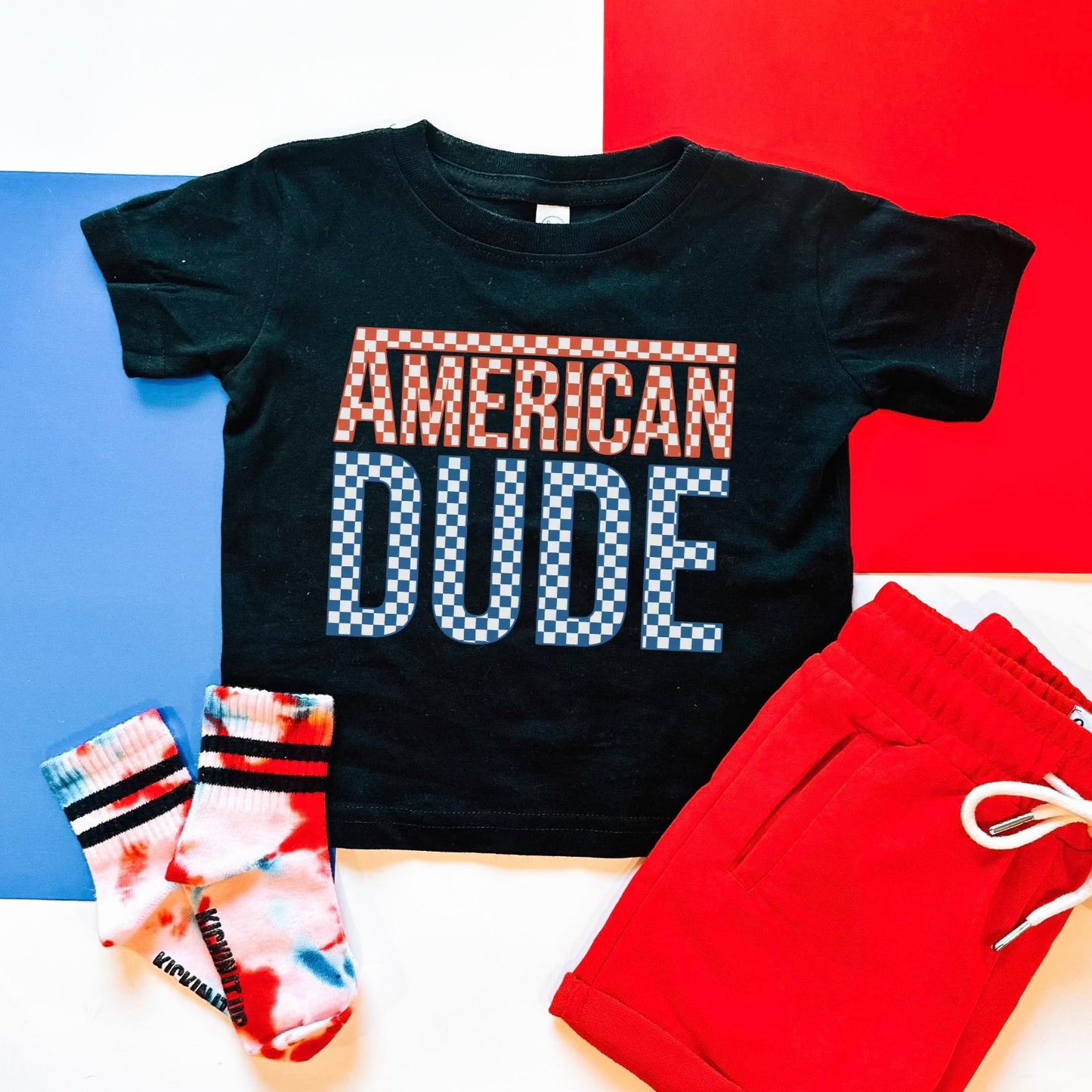 American Dude | Black Graphic T-shirt