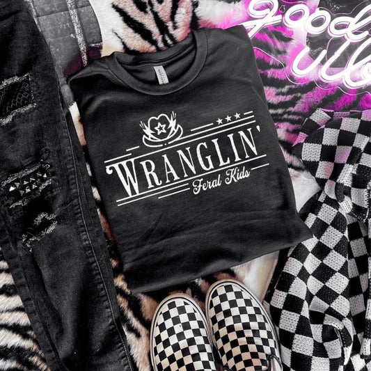 Wranglin' | Black Mama T-Shirt- Bella Canvas