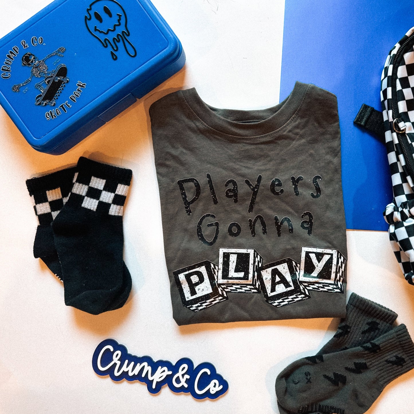 Players Gonna Play | Charcoal Graphic T-shirt