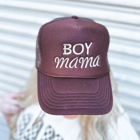 Boy Mama | Embroidered Trucker Hat