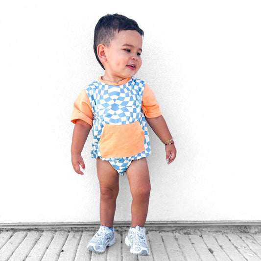 Lil' Sunshine | Short Sleeve Bubble Romper