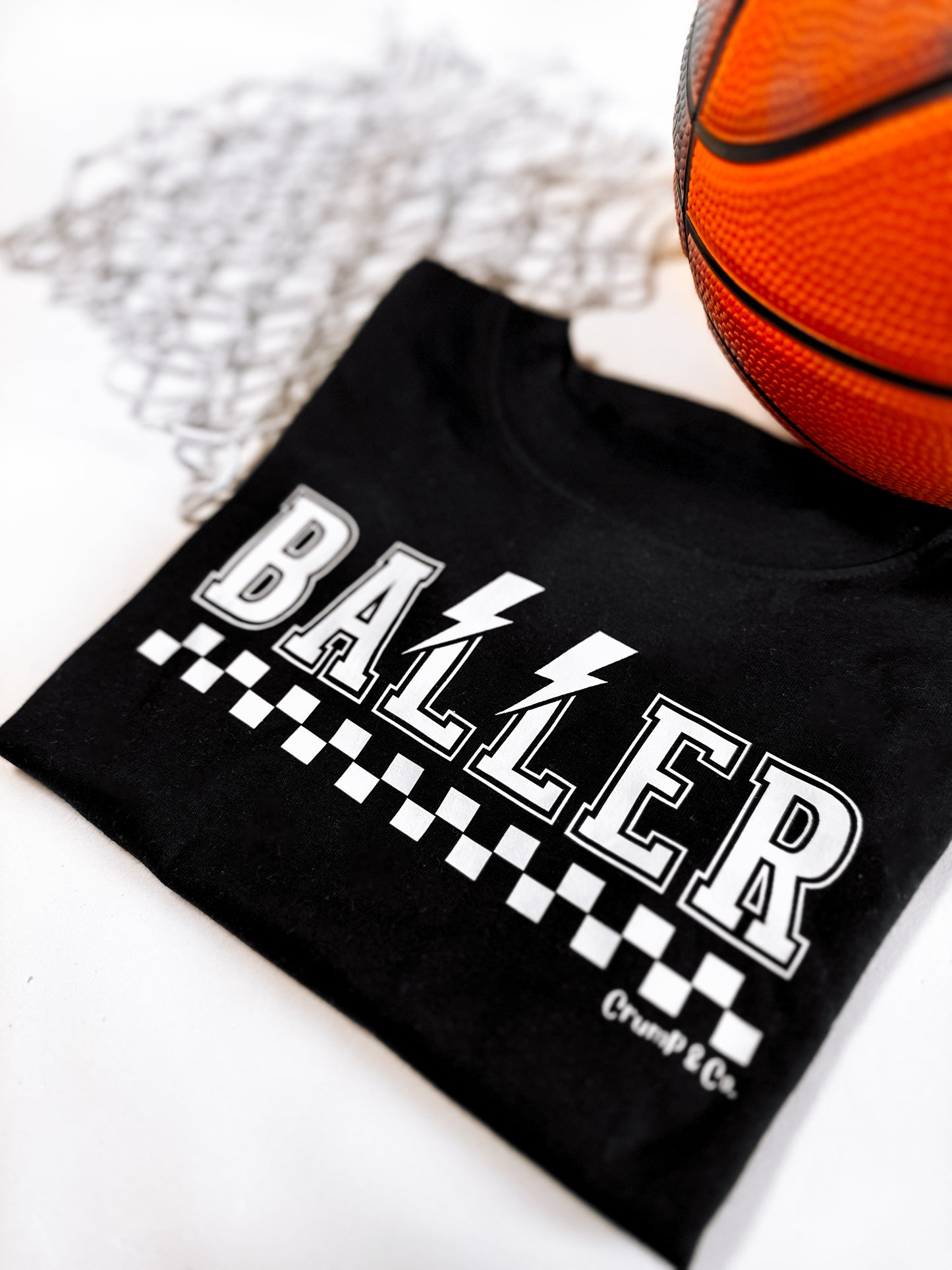 Baller Bolt | Black Front/ Back T-shirt