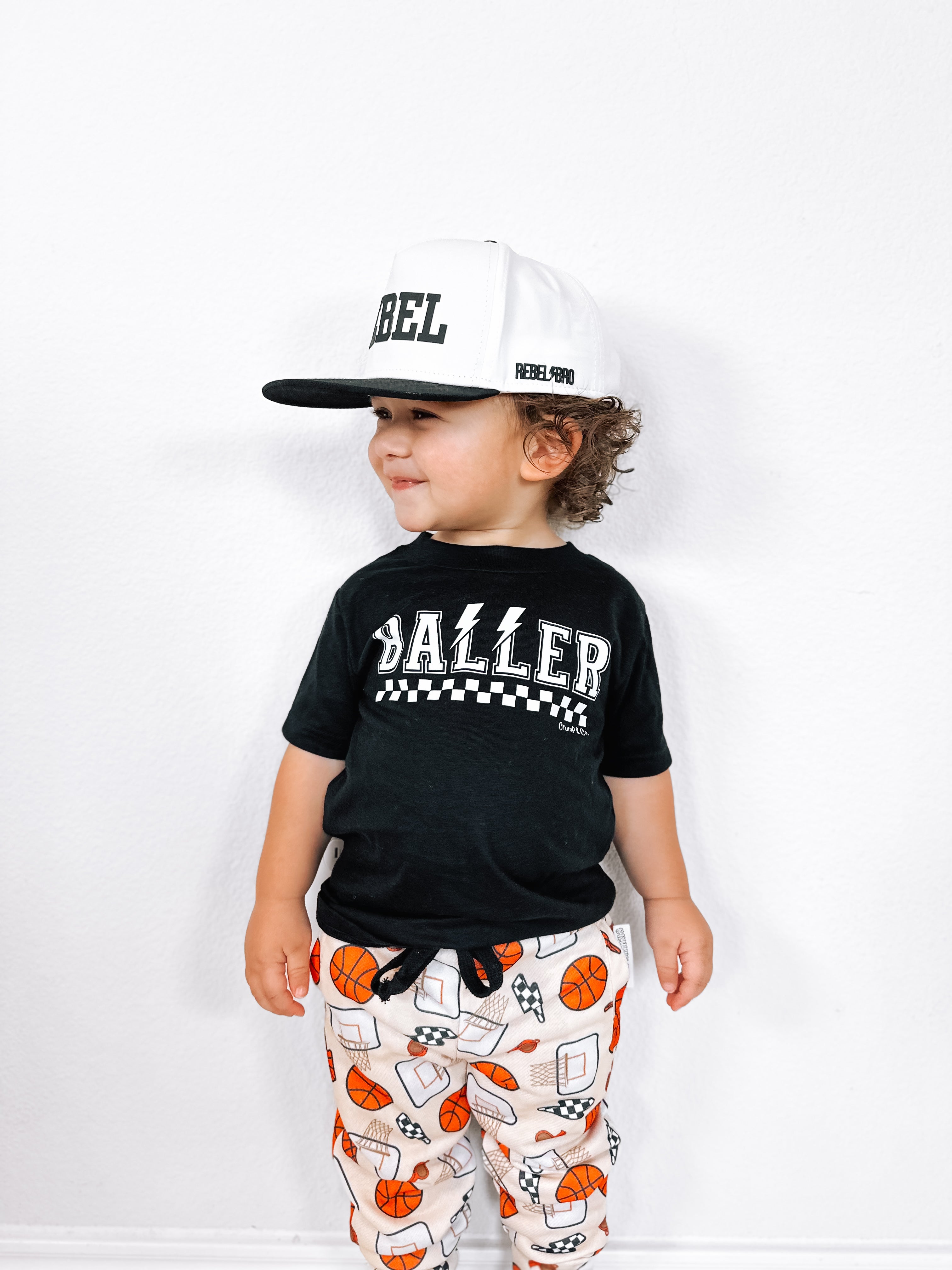 Baller Bolt | Black Front/ Back T-shirt