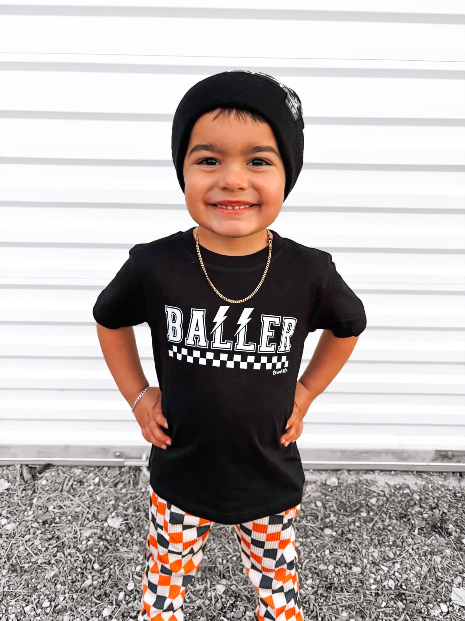 Baller Bolt | Black Front/ Back T-shirt