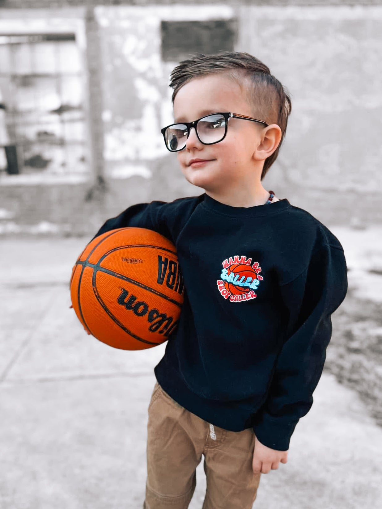 Shot Caller - Basketball | Black Sweatshirt