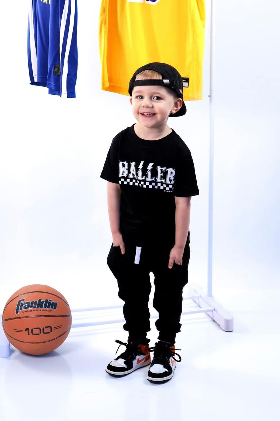 Baller Bolt | Black Front/ Back T-shirt