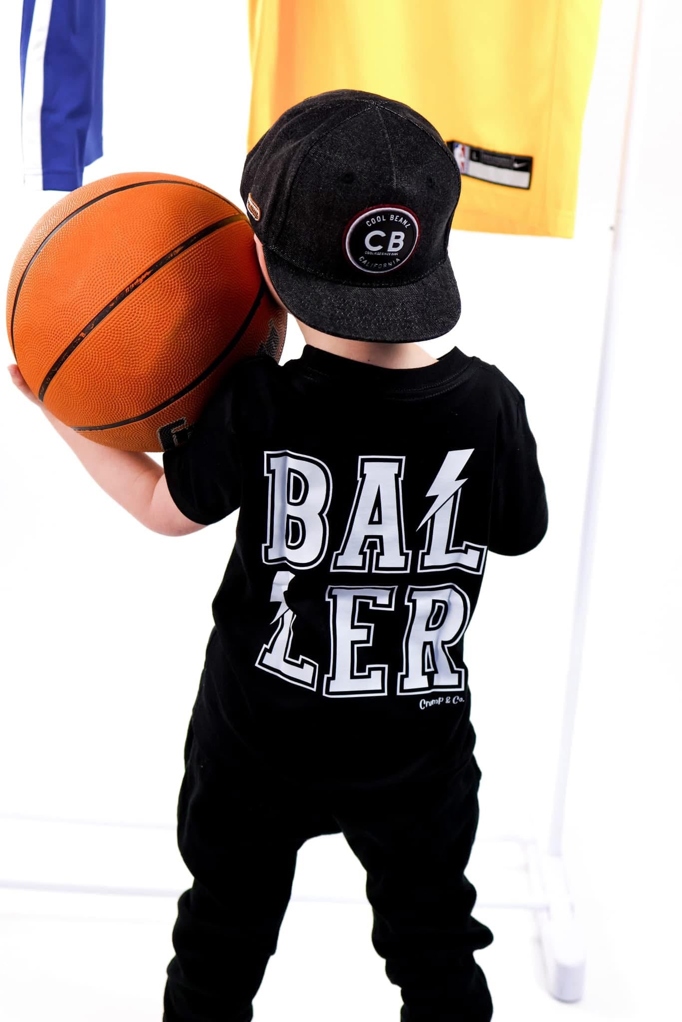 Baller Bolt | Black Front/ Back T-shirt