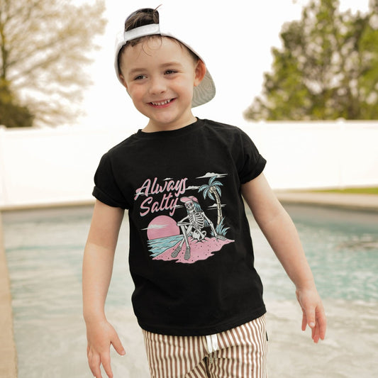 Always Salty | Black Graphic T-shirt
