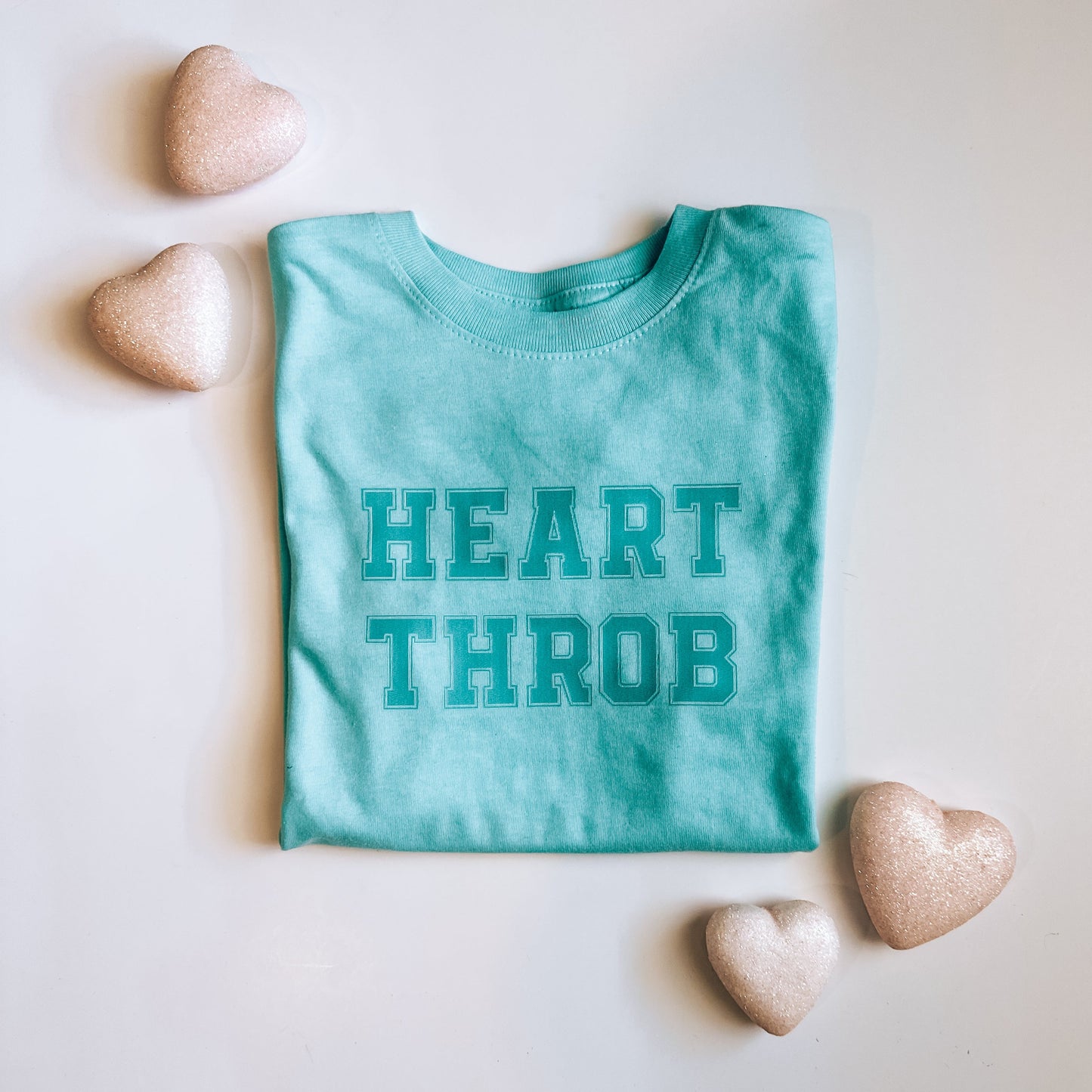 Heart Throb | Blue Graphic T-shirt