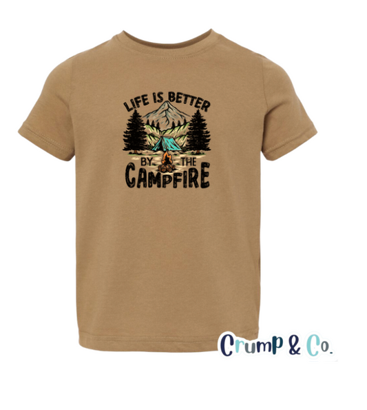 By the Campfire | Brown Graphic T-Shirt PREORDER