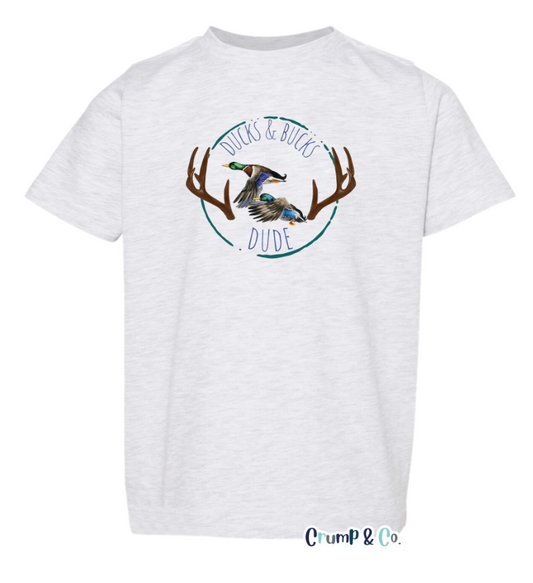 Ducks & Bucks | Grey Graphic T-shirt PREORDER
