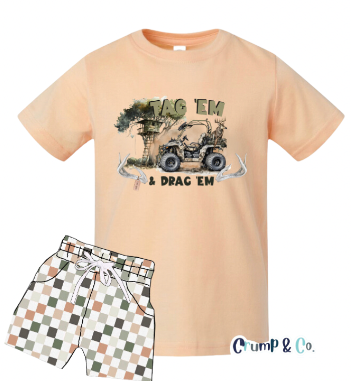 Tag em' | Peach Graphic T-Shirt PREORDER