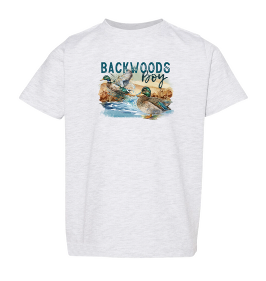 Backwoods Boy | Grey Graphic T-shirt PREORDER