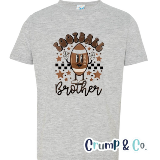 Football Brother | Grey Graphic T-Shirt