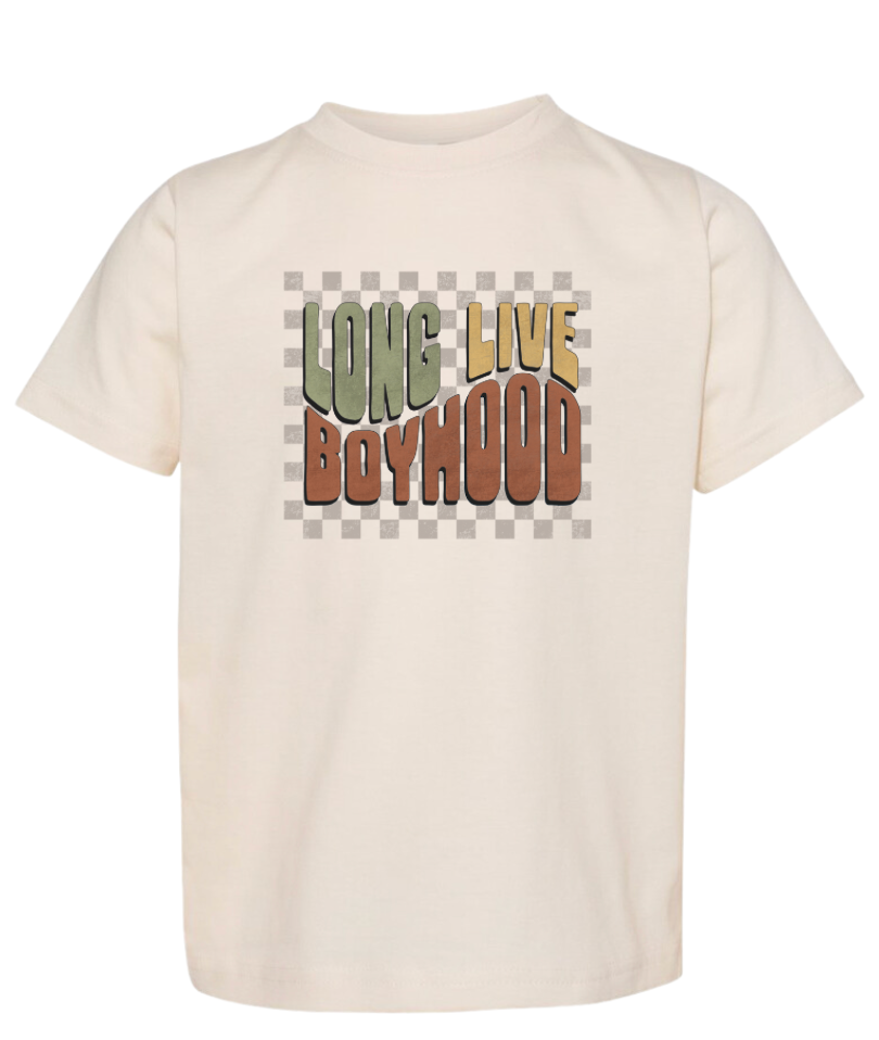 Retro Boyhood |  Natural Graphic T-shirt