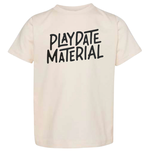 Playdate Material | Ivory Graphic T-shirt